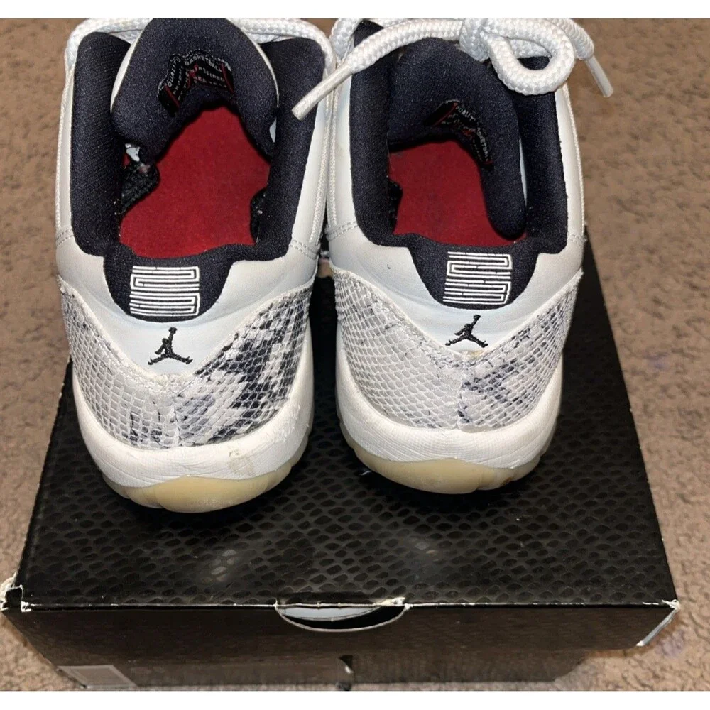 NIKE Air Jordan 11 Retro Low “Light Bone Snakeskin” Youth Size 5.5y
